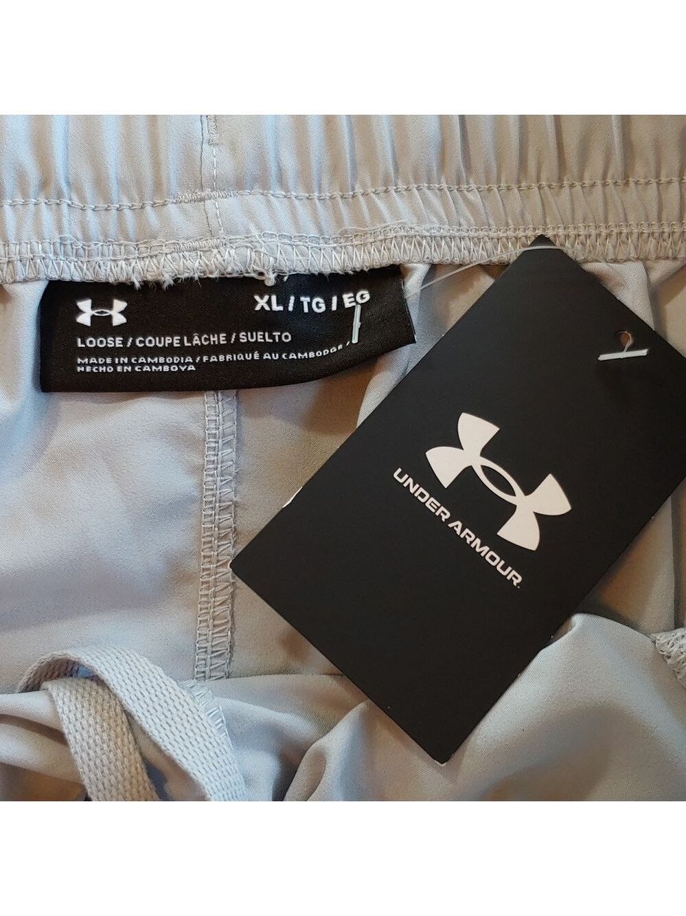 Under Armour Men's Athletic Graphic Shorts Light Grey size XL NWT - Picture 6 of 16